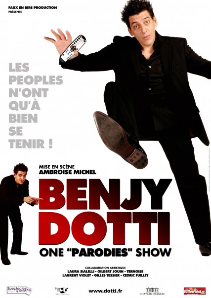 affiche spectacle Benjy Dotti 